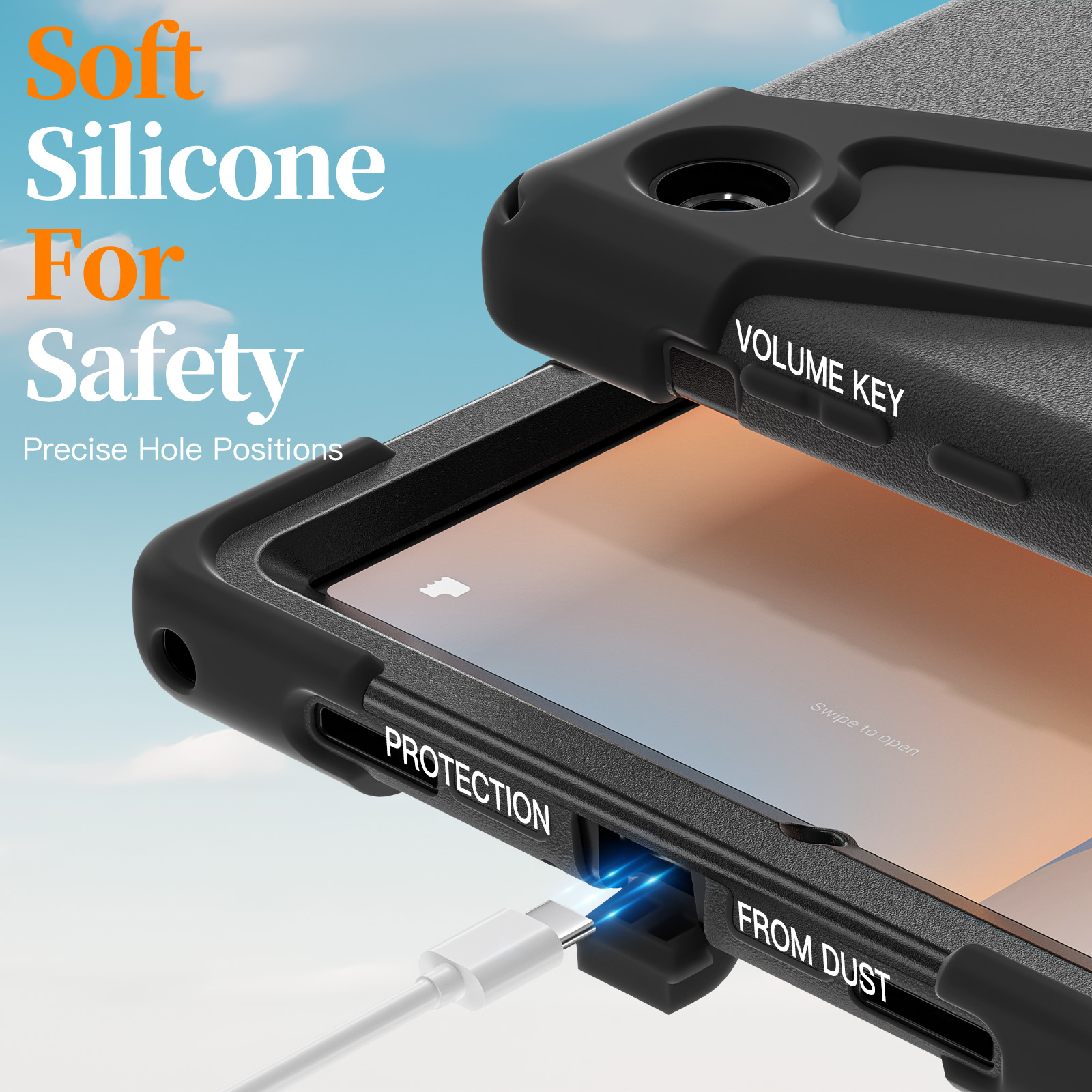 AJIUYU 360° Rotating Rugged Ca - Samsung Tablet A9 Accessories 评论和价格
