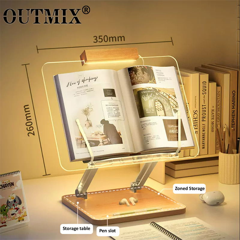Wooden Reading Stand with Ligh - Laptop Tablet Accessories 评论和价格
