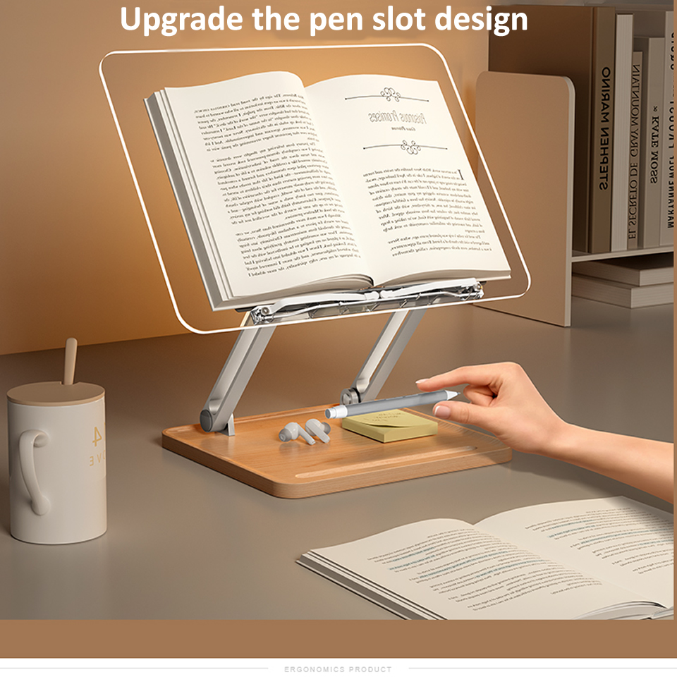 Wooden Reading Stand with Ligh - Laptop Tablet Accessories 评论和价格