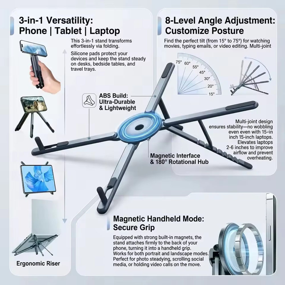 Portable Magnetic Phone Holder - Tablet Holder Accessories 评论和价格