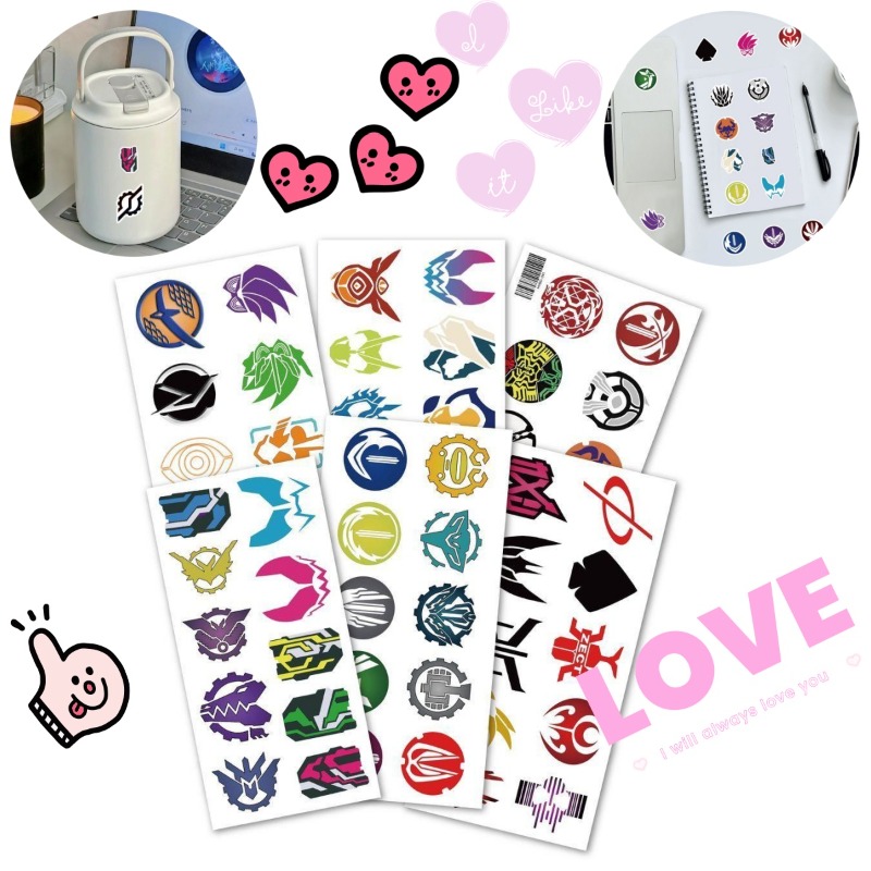 60 Sheets Kamen Rider Logo Sti - Laptop Tablet Accessories 评论和价格